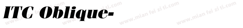 ITC Oblique字体转换